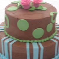 Chocolate Frosted Birthday Cake 