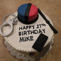 Police Birthday Cake 