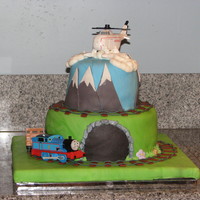 Thomas The Train Thomas the Train birthday cake. Decorated mostly in fondant.