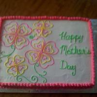 Mother's Day Mother's day sheet cake decorated in BC.