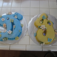 21St Birthday Cake This cake was for a client who's daughter & God-daughter was turning 21, their names are Deja & Jasmine. They requested their...