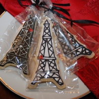 Eiffel Tower bridal shower favors in the shape of the eiffel tower. a woman at worked asked me for them and they proved to be EXTREMELY fragile! I had...
