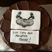 Star Trek Birthday Cake Star Trek birthday cake.