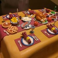 Thanksgiving Dinner Cake *