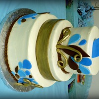 Peacock Bridal Shower buttercream fondant accents