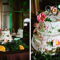 Our 20Th Anniversary Cake Made this for our 20th Anniversary vow renewal and reception. WASC with cannoli filling and Toasted Pecan with praline filling (yum)....