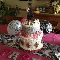 Paris chocolate cake with raspberry filling