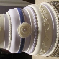 Lavendar Wedding Cake 