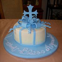 Baptism Cake Made this as a surprise for my friend's son's baptism. It was my 1st time trying out Buttercream Dream recipe and although I...