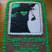 Frozen Butter Cream Transfer Of The Wicked Playbill Thanks For Looking Frozen butter cream transfer of the Wicked Playbill. Thanks for looking!