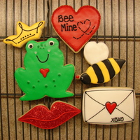 Valentine's Bake Sale These cookies were made for a Valentine's Bake Sale at my husband's work. I also made brownies and cake pops. Inspiration on the...