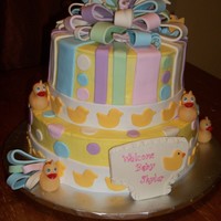 Girly Rubber Ducky This was for a co-worker. Her daughter was having a girl and they wanted rubber duck theme. The ducks were plastic decorations I found at...