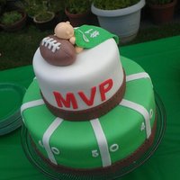 Future Mvp Future MVP Football Cake for my cousin's wife's baby shower. All MMF decoration.