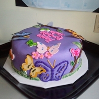 Butterfly Birthday Cake 