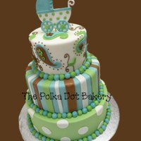 Landon's Baby Carriage Another shower cake for my sweet baby boy due in 12 days!