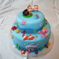 Pirate Cake Chocolate and banana cake - all fondant details. This was so much fun to do:) TFL!