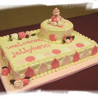 Pink Sock Monkey Baby Shower 