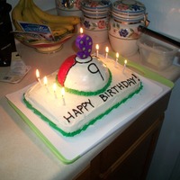 Poke' Ball Cake This is a cake I made for my oldest son's 9th birthday....I was about 9 months preg, so I got very emotional when it didn't turn...