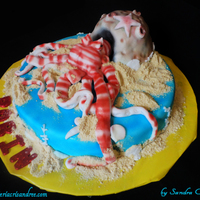 Sand And Flip Flops i loved this cake that i did for a 10 year old boy , asked me to make an octopus cake so i choose this mimo octopus that exists and changes...