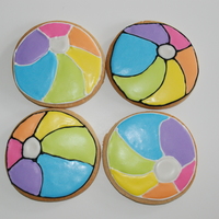 Beach Ball Cookies For a summer theme birthday partyNFSC w/ Antonia's RITFL