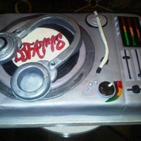 Dj Cake Deejay friend was celebrating his birthday and told he wanted a cake...thought this was soo him!! ENJOY!!