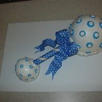 Blue & White Baby Rattle
