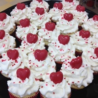 These Are Wasc Cucakes With Vanilla Buttercream Chocolate Hearts Made Froma Mold And Sprinkles For Decoration These are WASC cucakes with vanilla buttercream. Chocolate hearts (made froma mold) and sprinkles for decoration.