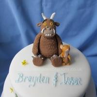 The Gruffalo I made this for a friend of a friends sons Christening. I really enjoyed doing this. The mouse was tricky, as he's about 1" high...