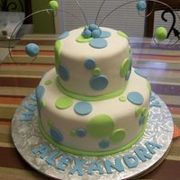 Polka Dots satin ice fondant decorations