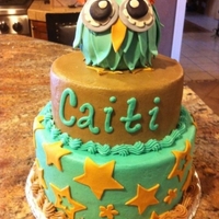 Whimsical Owl Fun 3-D Owl Birthday Cake