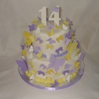 Butterfly Birthday This cake was made in partner with the Icing Smiles organization.