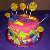 Old School Candy Made this for my niece, she loves the daylong lolli's and candy so made those out of MMF.