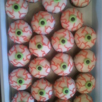 Eyeball Upcakes For My Son And Nephews Joint Halloween Birthday Party Eyeball upcakes for my son and nephew's joint Halloween birthday party