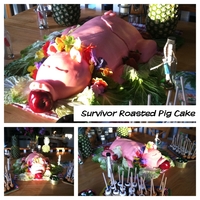 Survivor Style Roasted Pig I made this "roasted" pig for my sons Survivor Island Birthday Party. I wish I had had more time to fix him up, but the idea was...