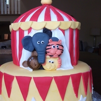 Circus Tent All fondant. I loved making this one!