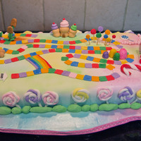 Candyland!! Thank you to all CCr's who posted pics that inspired this cake. I managed to get this one done through the flu and a 102 degree temp...