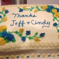 Blue And Yellow Flowers - Thank You 