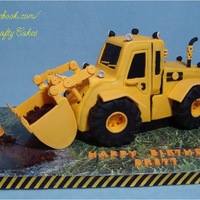 Digger Cake I made this Digger Cake for my sweet grandson who is obsessed with construction vehicles! I used the awesome &ldquo;Digger Cake...