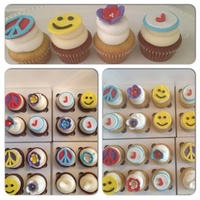 Peace, Happiness & Cupcakes 7th birthday cupcakes!