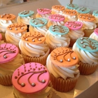 Henna Cupcakes I made this for the first night of an Indian Wedding, which is the night the women get their Henna Tattoos.