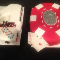 Poker 40Th Birthday Cake 