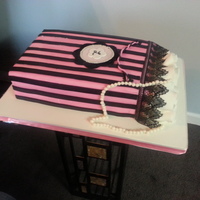 Pink N Black Bag For my moms best friend turning 85.