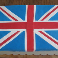 Royal Wedding Party A Union Jack cake made last week to celebrate the Royal Wedding in London. Us Brits had a party here in the US as we were away from home.