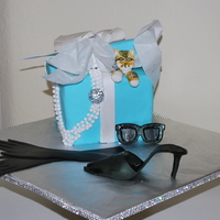 Breakfast At Tiffanys For My Audrey Hepburn Obsessed 14 Year Old Daughter Everything Is Edible Except The Rhinestone Pendant The Cat Is Breakfast at Tiffany's for my Audrey Hepburn obsessed 14 year old daughter. Everything is edible except the rhinestone pendant. The...