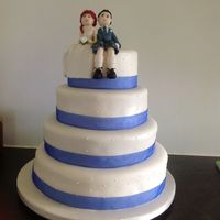 4 Tier Sponge Wedding Cake 
