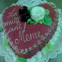 Red Marzipan Heart red marzipan heart