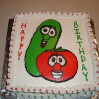 Veggie Tales Cake BCT cake I did for my niece's 3rd birthday. I love this technique! Thanks for all of the advice and inspiration CCer's! TFL!