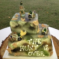 Airbrushed Buttercream Icing With Fall Leaves Made From White Chocolate Clay And Hand Painted Using Dry Brush Method Ducks Were Bought By Airbrushed buttercream icing with fall leaves made from white chocolate clay and hand painted using dry brush method. Ducks were bought by...