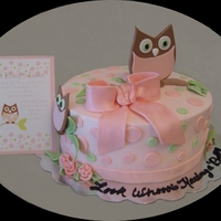 Girl Baby Shower Owl Theme 