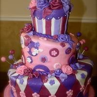 My First Topsy Turvy Cake My first Topsy Turvy Cake. Made for one of my running friend's two girls' birthday. Bottom Tier is Golden Vanilla Cake with...